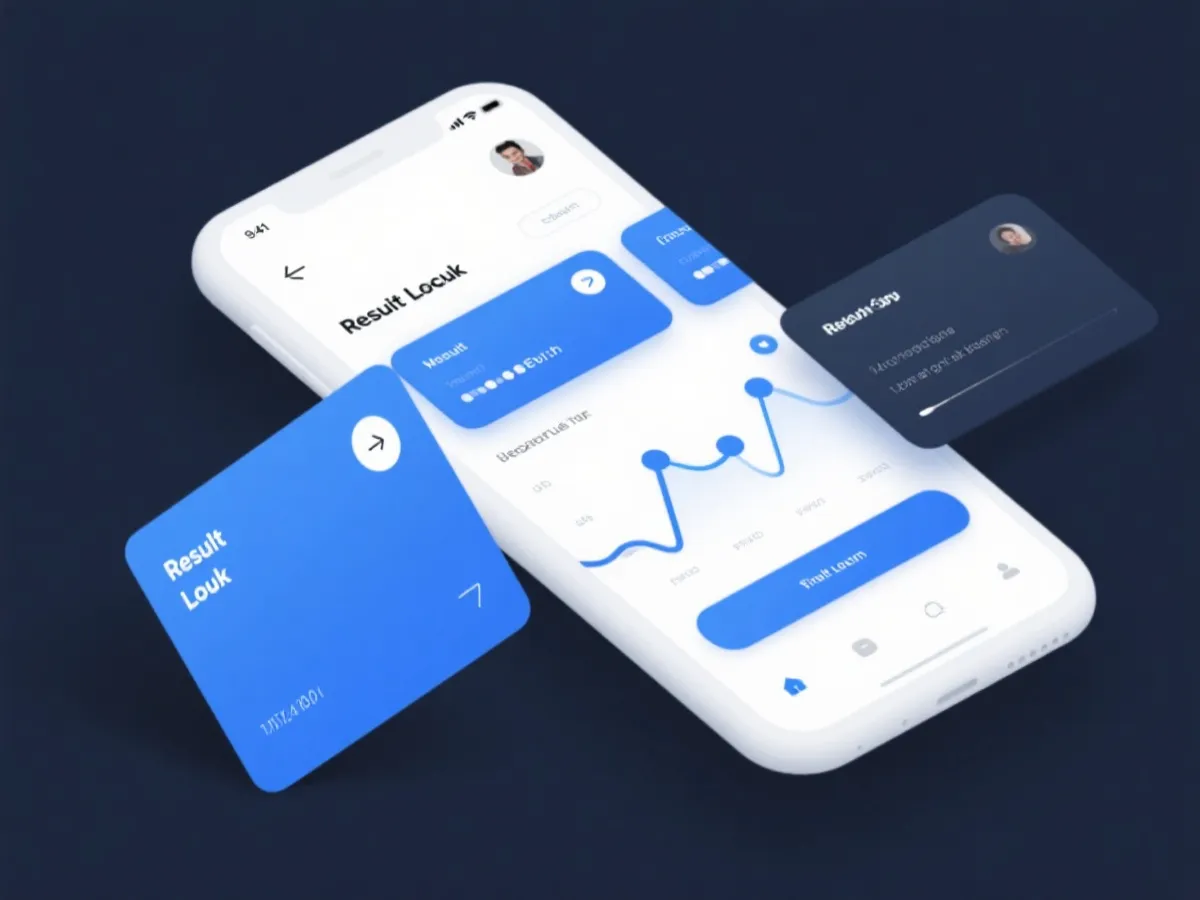 移动端开奖结果查询界面示意图